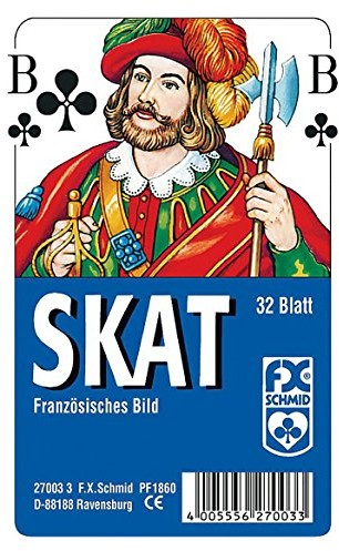 Ravensburger 27003  Skat, francuski styl obrazu  etui na 32 arkuszy, przezroczysty