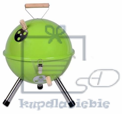 Garthen Kolorowy kulisty grill przenośny - zielony