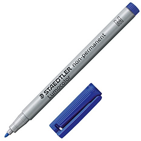 Staedtler Lumocolor marker do projekcji OHP PDA NON Permanent 315 m, niebieski 3153