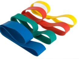 ZESTAW Gum w kształcie pętli do ćwiczeń oporowych - Taśma Loop (loop-set-4) 000505