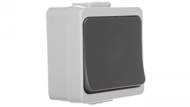 Timex elektro JANTAR-bis Przycisk zwierny /dzwonek/ n/t IP44 szary WNT-7J-b WNT-7J-b SZ