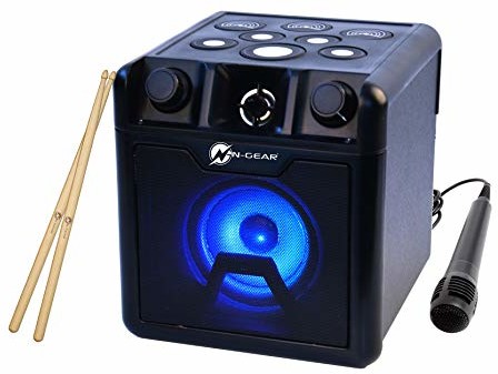 N-Gear N-Gear DRUM420 perkusja elektroniczna z głośnikiem Bluetooth i mikrofonem do karaoke, czarna DB 420