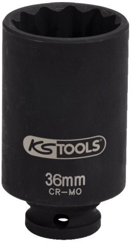 KS Tools 150.1707 1/2 cala specjalna siła wałów przegubowych klucz nasadowy, długie, 36 MM 4042146208779
