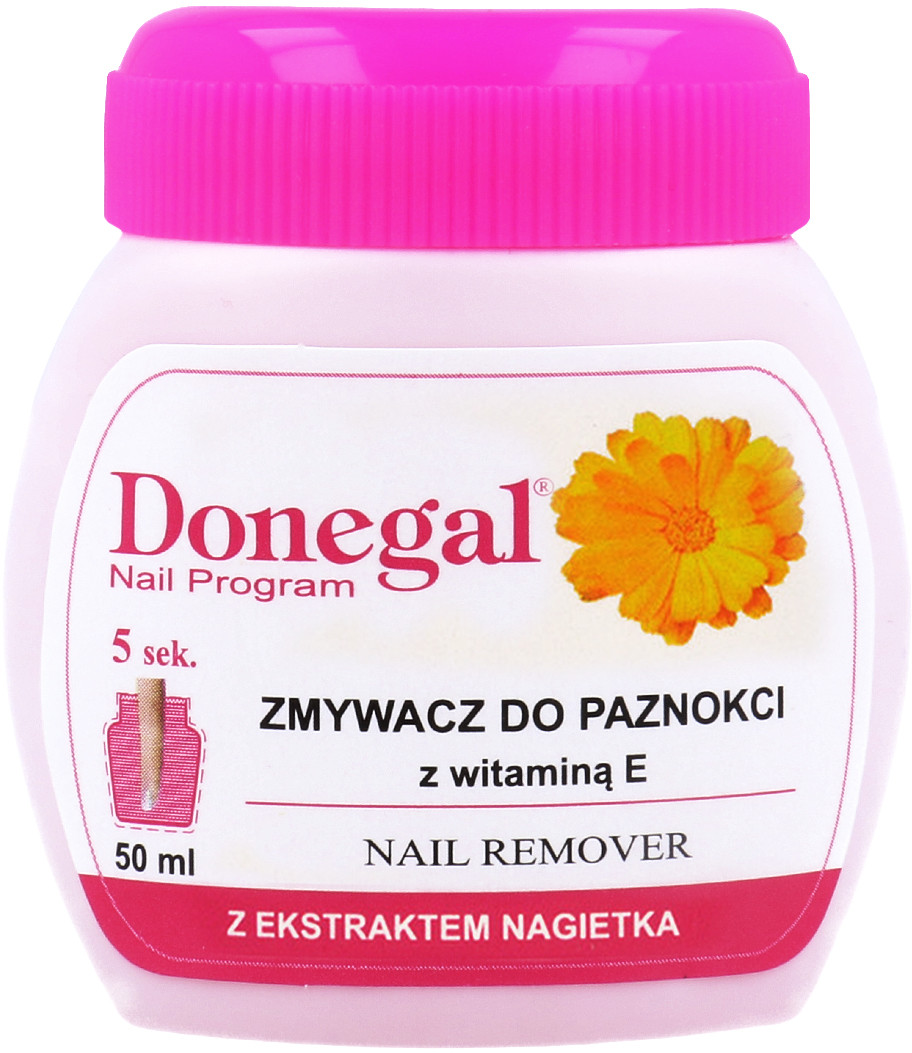 Donegal Nail Program Zmywacz Do Paznokci Z Gąbeczką Z Ekstraktem Z Nagietka 50ml