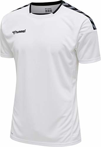Hummel Męska koszulka hmlAUTHENTIC POLY JERSEY S/S, biała, S 204919-9001