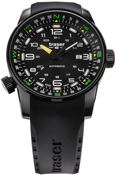 Traser Zegarek TS-109741 P68 Pathfinder Automatic Black Rubber Strap -