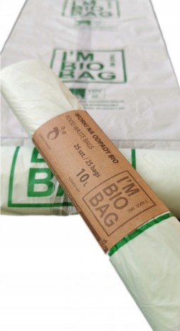 Worki biodegradowane kompostowalne Eko 35l 15szt