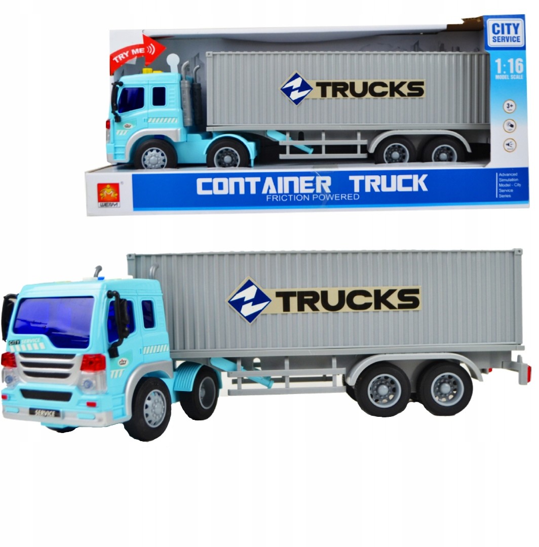 Duży Zestaw Ciężarówka Interaktywna Dźwięk Auto