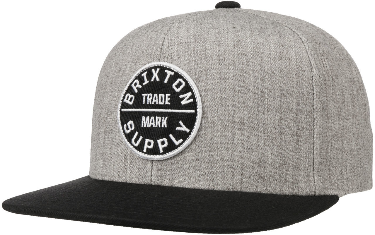 Brixton Czapka Snapback New Oath III by szaro-czarny, One Size