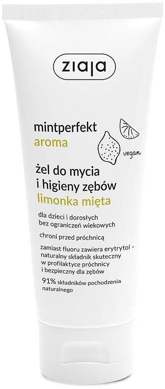 Ziaja Mintperfekt Aroma żel do mycia i higieny zębów Limonka Mięta 100ml 108296-uniw