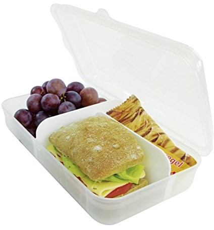 Rotho pojemnik na żywność, z wyciąganą ścianką dzielącą, rozmiar S, pojemność 0,9 l, wymiary (dł. x szer. x wys.) 17,7 x 12,9 x 6 cm, wykonany z tworzywa sztucznego/polipropylenu, wolny od BPA, wyprod 1111900096