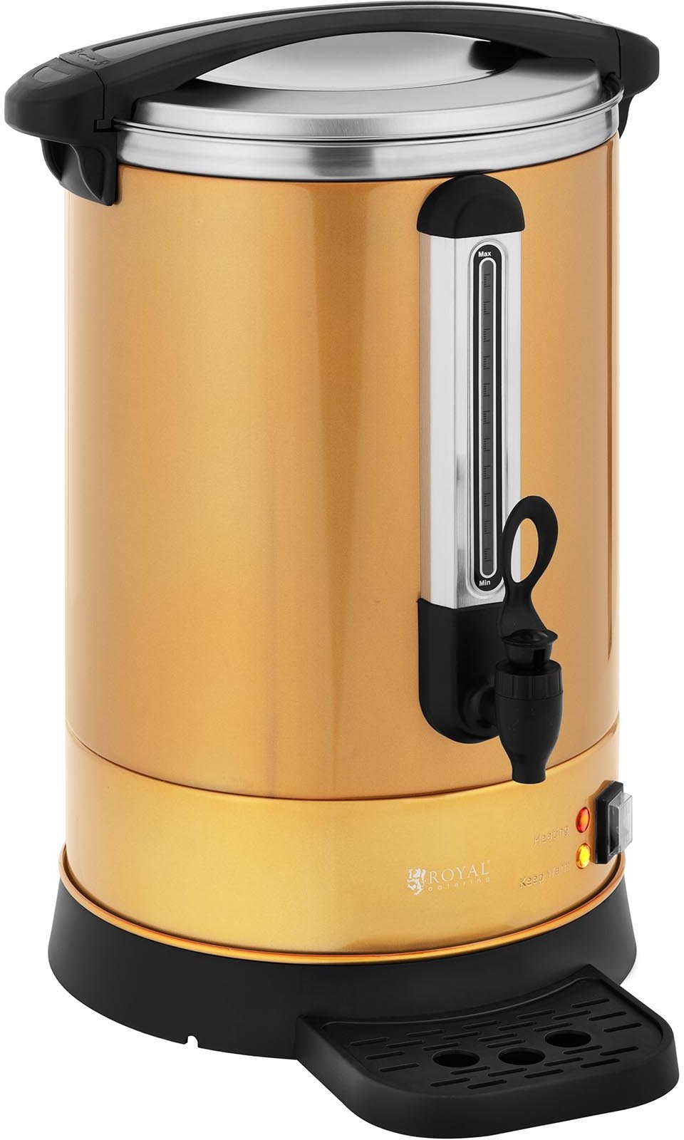 Royal Catering Zaparzacz do kawy 14 l złoty RC-WBDWTC14GO