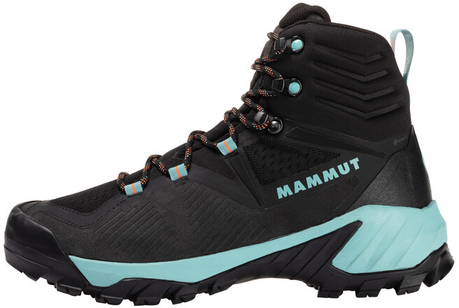 Mammut Sapuen High GTX Shoes Women, czarny/turkusowy UK 8,5 | EU 42 2/3 2021 Trapery turystyczne 3030-04250-00575-1085