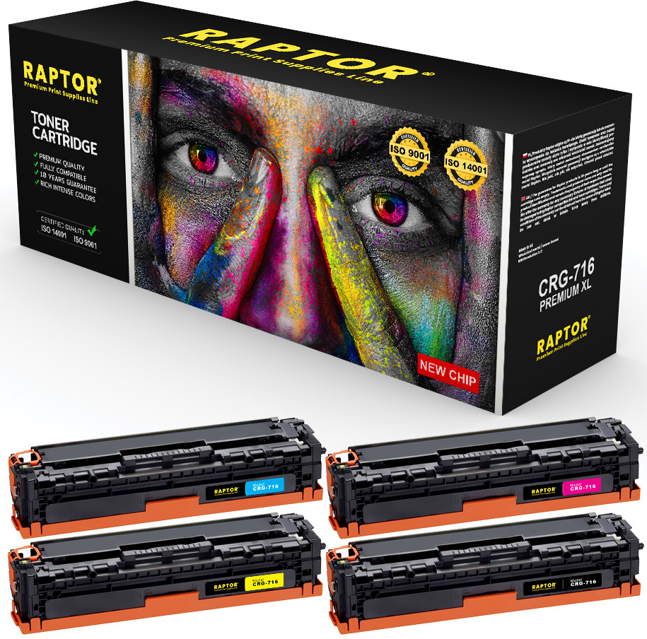 4x Toner Canon i-SENSYS MF8050Cn MF8080cw CRG716