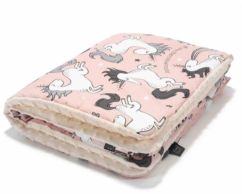 La Millou Kocyk 80x100 cm Unicorn Sugar Bebe Ecru | U NAS SKOMPLETUJESZ CAŁĄ WYPRAWKĘ | SZYBKA WYSYŁKA