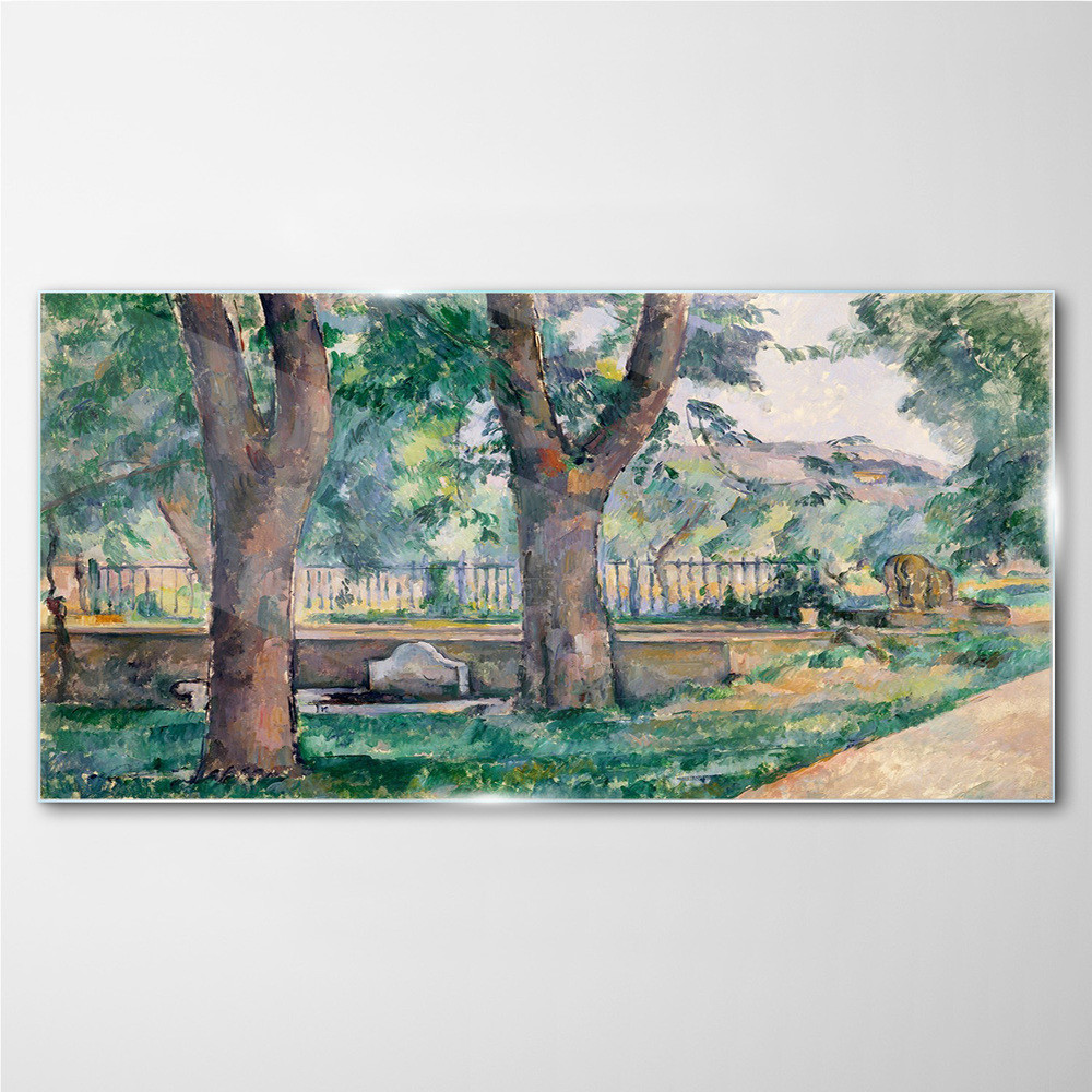 PL Coloray Obraz Szklany Las Drzewa Natura 100x50cm