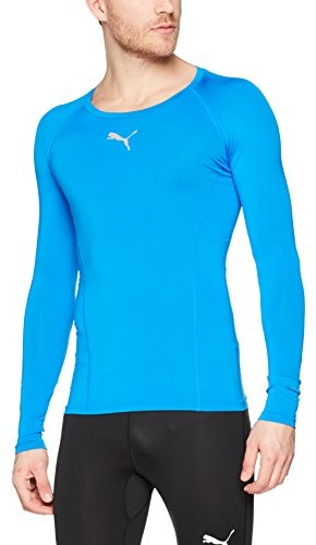 Puma męska ligi Base Layer Tee LS Shirt, niebieski, xxl 655920 02