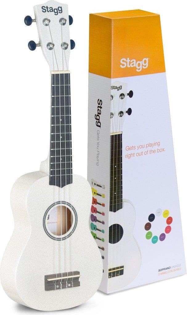 Stagg sopranowy US-White-Ukulele US-WHITE