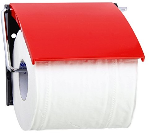 MSV uchwyt na papier toaletowy z polistyrenu, czerwony, 30 x 20 x 15 cm 141911