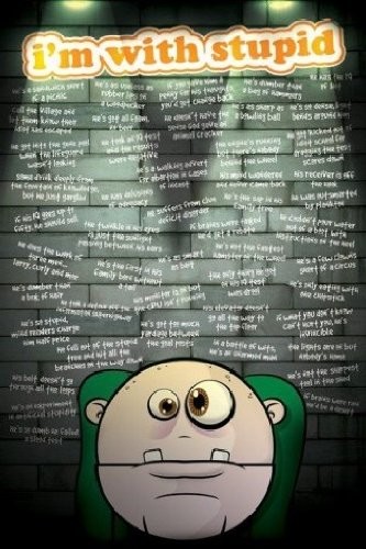 1art1 1 art1 50508 Fun  I'm with stupid, dummb uzupełniające plakat 91 x 61 cm 50508