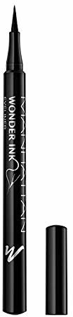 Manhattan Wonder'ink eyeliner, kolor czarny 001, 1 opakowanie (1 x 12 ml)