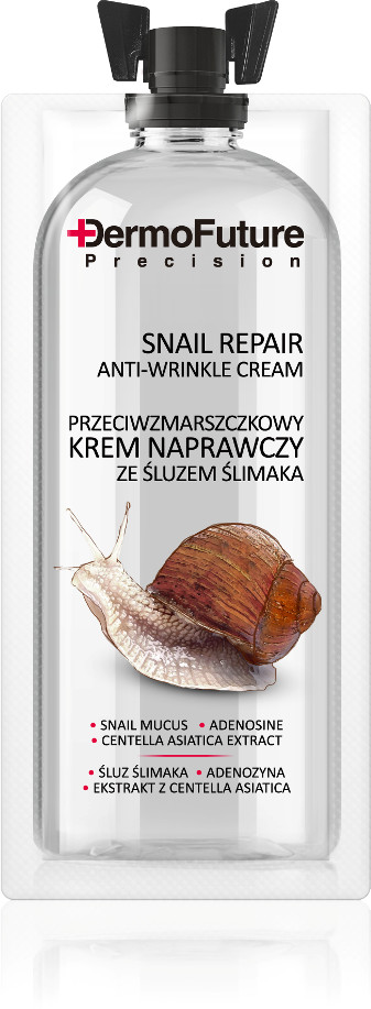 DermoFuture Snail Repair Anti-Wrinkle Face Cream przeciwzmarszczkowy krem naprawczy ze śluzem ślimaka 12ml