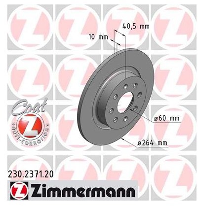 Zimmermann Tarcza hamulcowa 230.2371.20