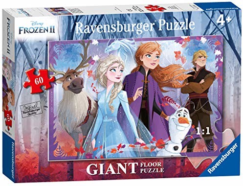 Ravensburger Disney Frozen 2, 60 sztuk Giant Floor Puzzle dla dzieci w wieku od 4 lat 3031