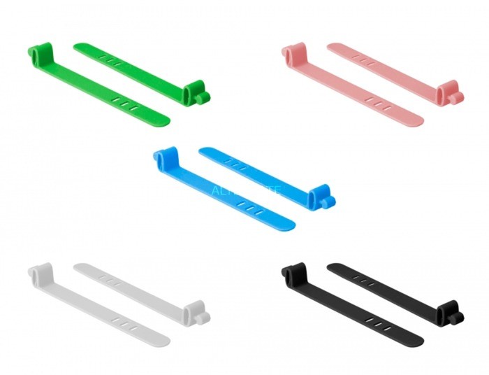 Delock 18828 opaska kablowa Releasable cable tie Silikon Różne kolory 10 szt.