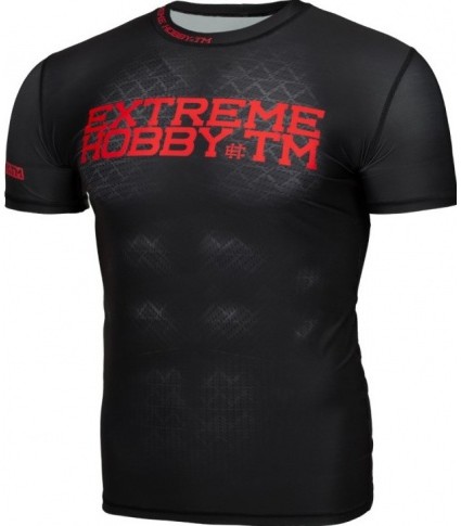 Extreme Hobby sklep RASHGUARD EXTREME HOBBY Short Sleeve BLACK ARMOUR