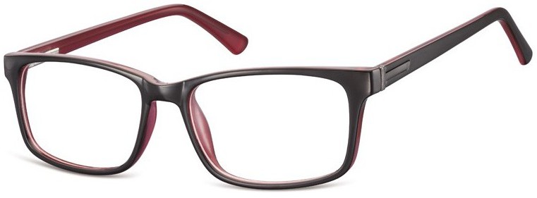 Sunoptic Oprawki okulary zerowki CP150F czarno+rozowe