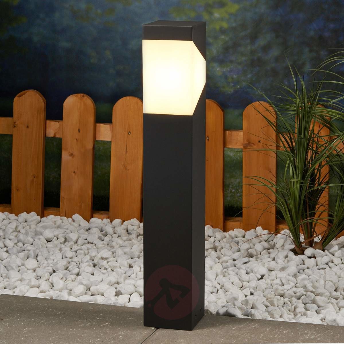 Lampenwelt Kanciasta LED Kiran z aluminium