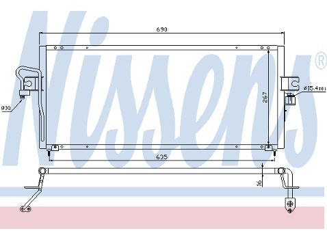NISSENS Skraplacz, klimatyzacja 94386
