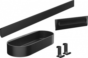 Hansgrohe 27967670 WallStoris Zestaw do prysznica czarny matowy