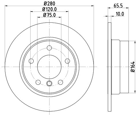 HELLA PAGID Tarcza hamulcowa PAGID 8DD355111-261