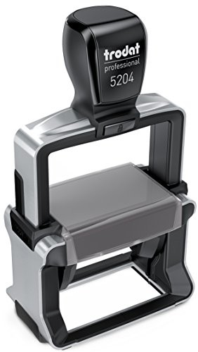 Trodat 5204 PR tekstu-Professional płyty tekstu o wymiarach 56 X 24 MM do stempli czarna łącznie z blatem tekstu bon upominkowy 119718