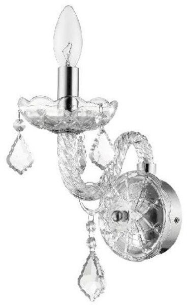 Light Prestige Kinkiet CRISTALLO w stylu glamour świecznik E14 LP-2940/1W-0