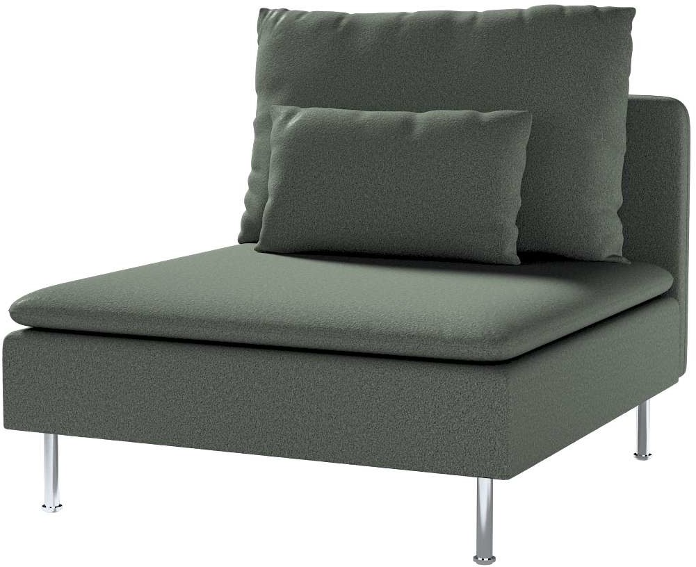 Dekoria pl pl Pokrowiec na moduł Söderhamn 1-osobowy ciemno szara bukla 93 x 99 x 83 cm Teddy 1007-702-83