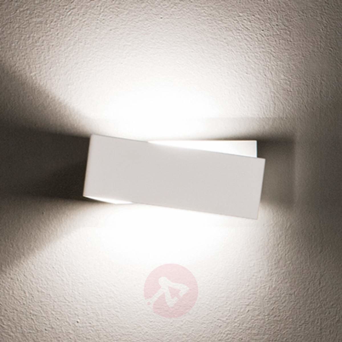 Linea Light Wyszukana lampa ścienna Zig Zag biała 26 cm