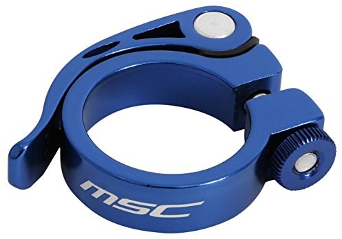Msc Bikes obejma podsiodłowa, aluminiowa, niebieski, 34,9 mm Quick Binder Aluminium 34.9 mm (MSC Quick Binder Aluminium 34.9 mm)