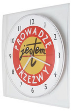 Atrix Zegar ścienny LOGO kwadrat T1218TLOGO
