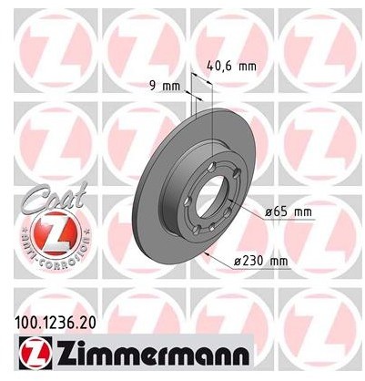 Zimmermann Tarcza hamulcowa 100.1236.20