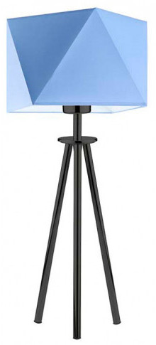 Geometryczna lampka stołowa na czarnym stelażu - P0-L36