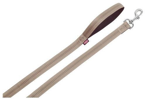 Nobby Smycz Soft Grip 120 cm : Kolor - beżowo-czekoladowy, Rozmiar - S-15mm/długość 120cm 78514-83