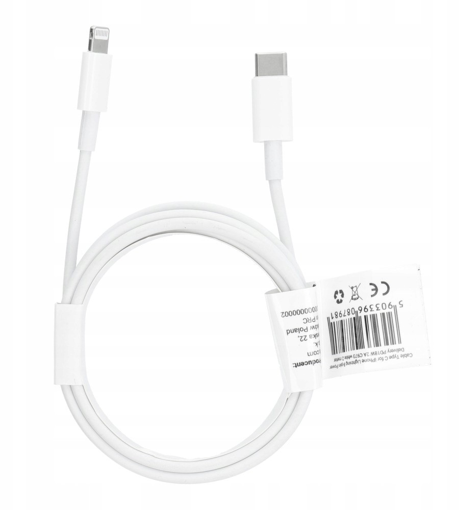 Kabel Typ C do iPhone Lightning PD18W 2A C973 2m