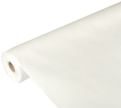 Papstar 82346 obrus z miękkiej włókniny podobnej do materiału, wymiary 25 mx1,18 m, kolor biały 82346