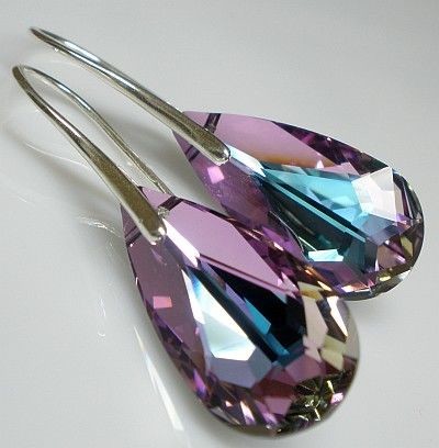 Swarovski Kolczyki Srebro Certyfikat Vl 24 Mm