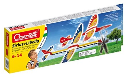 Quercetti quercetti Sirius Chuck Glider and Libella Rubber Powered Aeroplane 13/3580