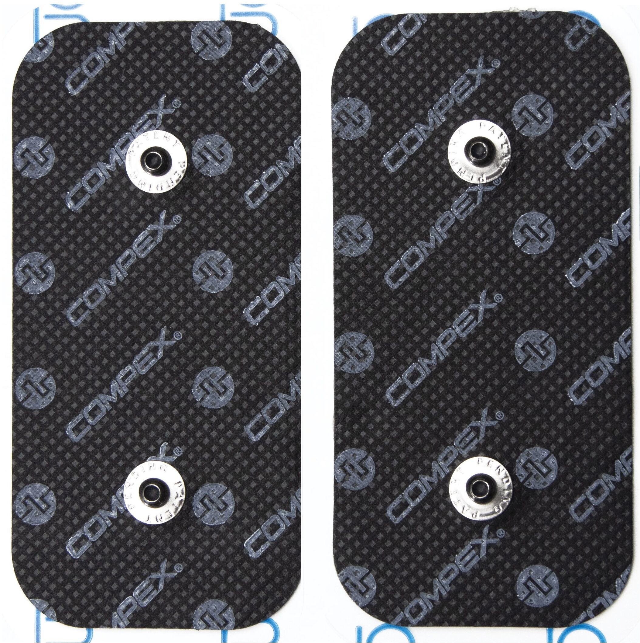 Compex Elektrody podwójne EasySnap 5cm x 10cm do elektrostymulatorów Compex - 2 sztuki (Compex 42216)