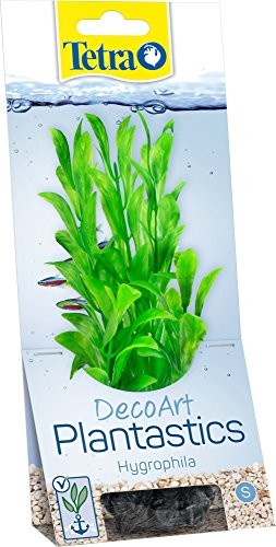 Tetra TETRA Deco Rodzaj Plant hygrop Hila akwarium, sztuczne rośliny, prawdziwa jakość druku pod wodą, rozmiar S, zielony